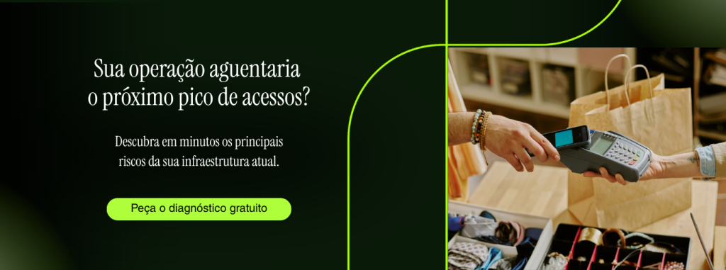 Diagnóstico gratuito de infraestrutura de TI para picos de acesso